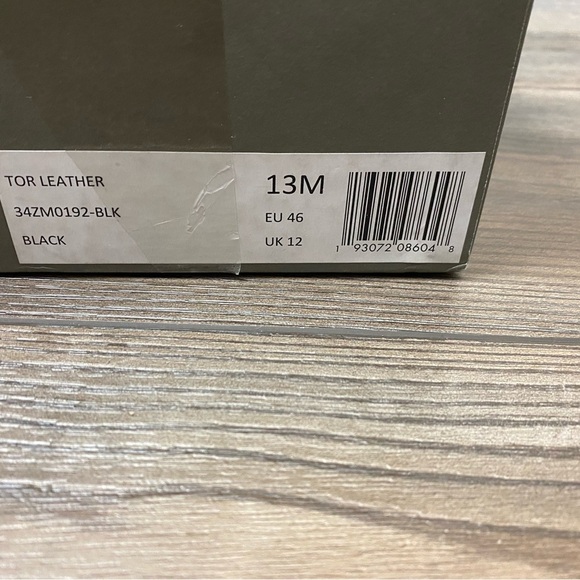 All Saints shoesTor Plain Toe Derby In Black Brush Off - Picture 9 of 11